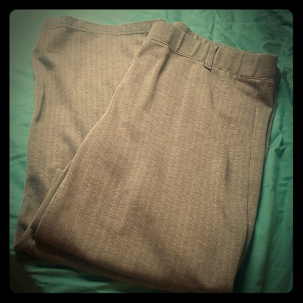 Betabrand Bootcut Herringbone Dress Pant Yoga Pant